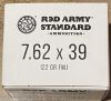 Red Army Standard 7.62X39 122 gr FMJ