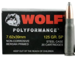 Wolf Steel Cased 7.62x39mm 125 Grain SP